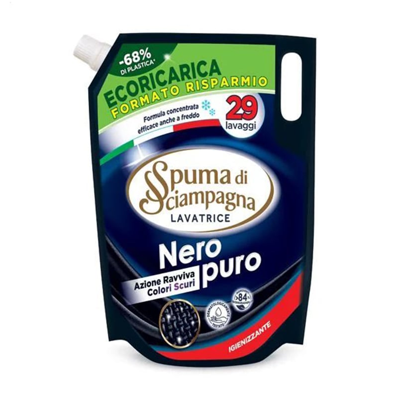 Гель для прання Spuma di Sciampagna Nero Puro для чорних речей, 29 циклів прання, 1.305 л (дойпак)
